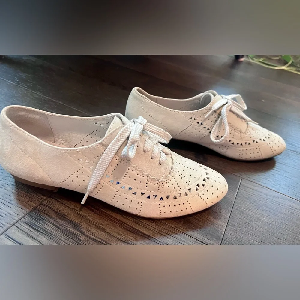 Jeffrey Campbell Miller Hand Made perforated Leather oxfords loafers Size Sz 8 - Picture 6 of 8